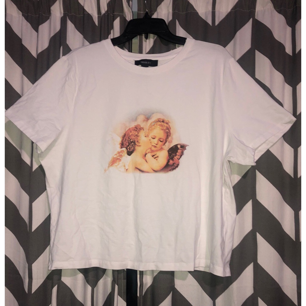 Forever 21+ Angel Graphic Tee